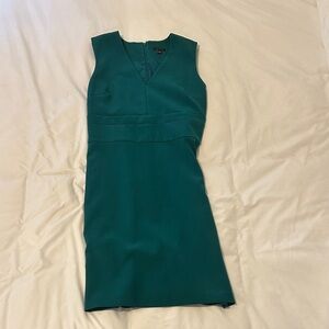 Ann Taylor Elegant Teal Sleeveless Dress 4